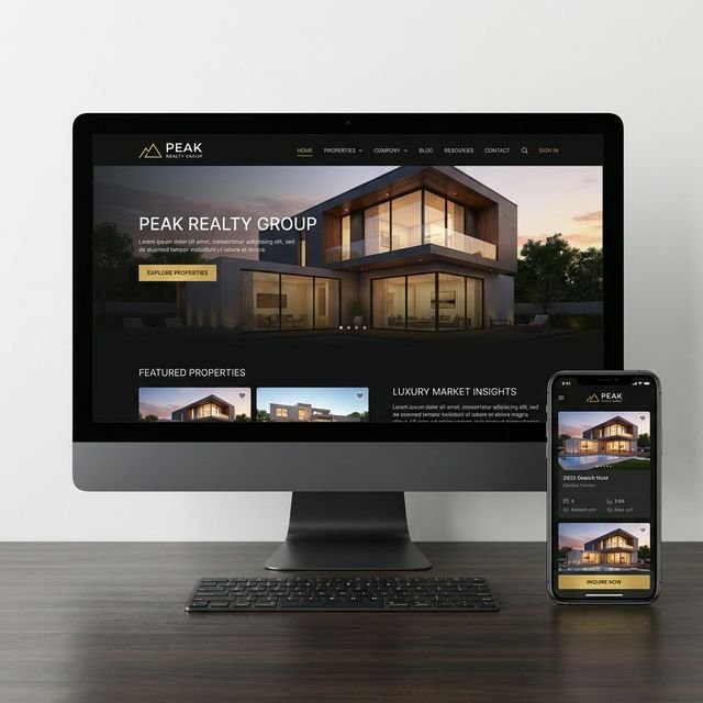 Peak Realty Group Website Mockup